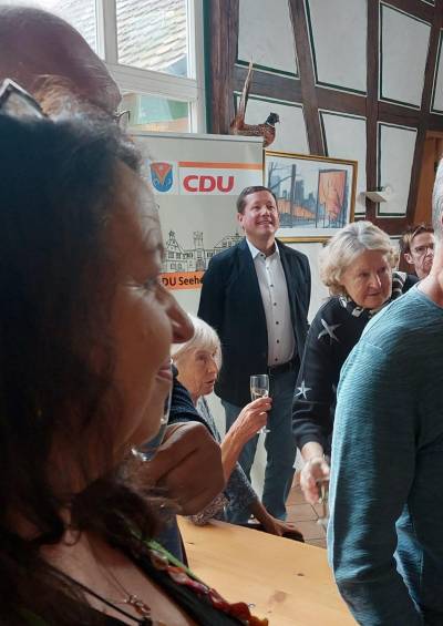 Die Scheune am Schulpdche war gut gefllt.