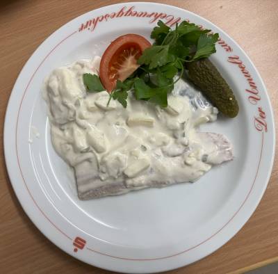 Das beliebte Heringsgericht.