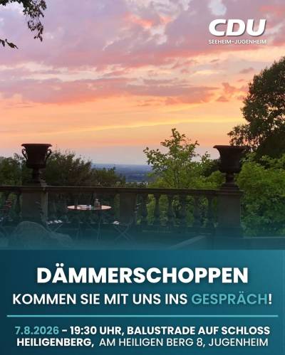 Noch beliebter f�r den D�mmerschoppen ist der Heiligenberg.