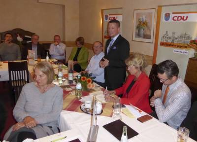 Alexander Kreissl bedankte sich fr das groe Vertrauen und die offensichtlich sehr gute Untersttzung durch die Mitglieder. und Freunde der CDU.