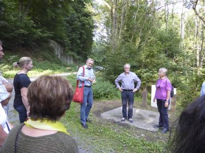 Herr Hollenbach gab einen historischen Rckblick ber die Wasserversorgung von Balkhausen.