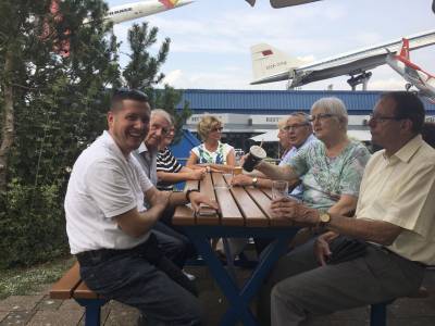 Der Bessuch bei heiem Wetter machte durtstig.