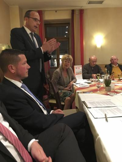 Er ging auch auf die lokalen Mglichkeiten der Prvention durch die Sicherheitsberatung der Polizei ein.