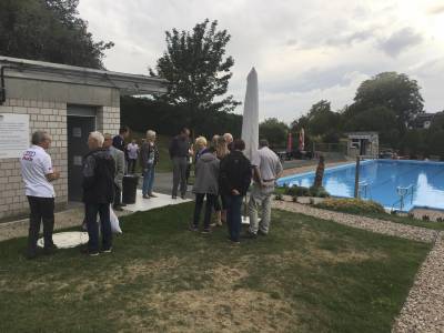 Auch die Umkleiden wurden erst krzlich modernisiert.