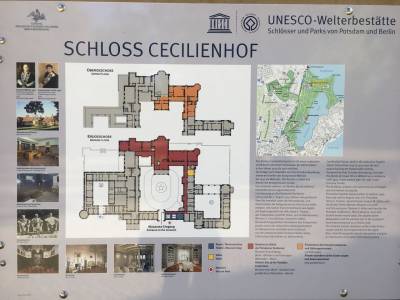 Erstes Ziel war der Cecilienhof, der kurz vor dem Ersten Weltkrieg fr das Kronprinzenpaar gebaut wurde.