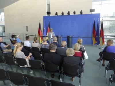 Hier finden die Pressekonferenzen der Kanzlerin und ihren Staatsgsten statt.