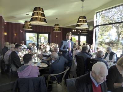 Lutz Khler beschrieb zu Beginn die Ziele seines Wahlkampfs fr den Wahlkreis.