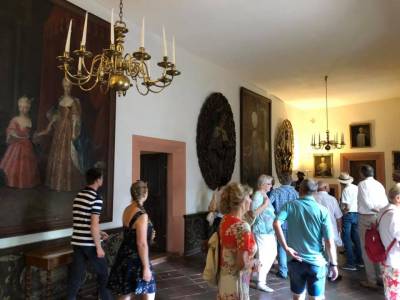 Die gut erhaltenen und restaurierten Rume beeindruckten.