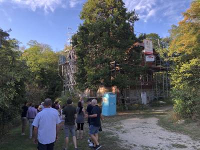 Die letzte Station der Fhrung war die Grtnervilla, die derzeit restauriert wird.