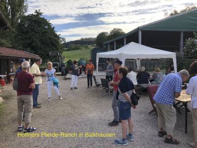 Am Mi. 19.8. war die 3. Station der Brger Touren in Balkhausen auf Hoffners Pferderanch.