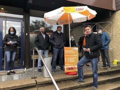 Bereits beim ersten Termin am 5.10. ergaben sich zahlreiche sehr informative gesprche mit vereinen und Brgern.