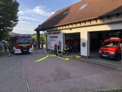 Die zweite Station unserer Brgertour war am Mi. 25.8. bei der Jugendfeuerwehr in Balkhausen.