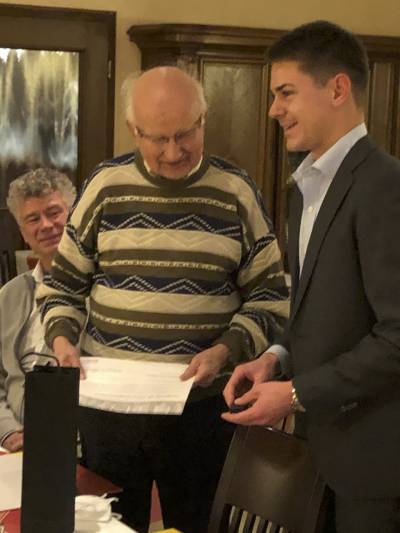 Peter Mertens erhielt die Ehrung fr 65 Jahre! Auch er begleitete frher  kommunalpolitische mter.