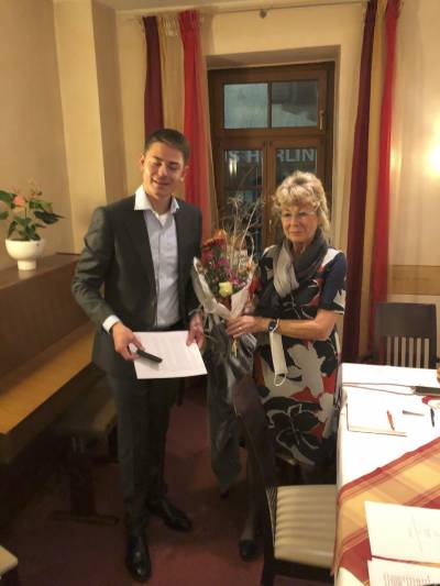 Karin Neipp, ehem.MdL und in vielen kommunalen mtern aktiv gewesen erhielt die Ehrung fr 40 Jahre.